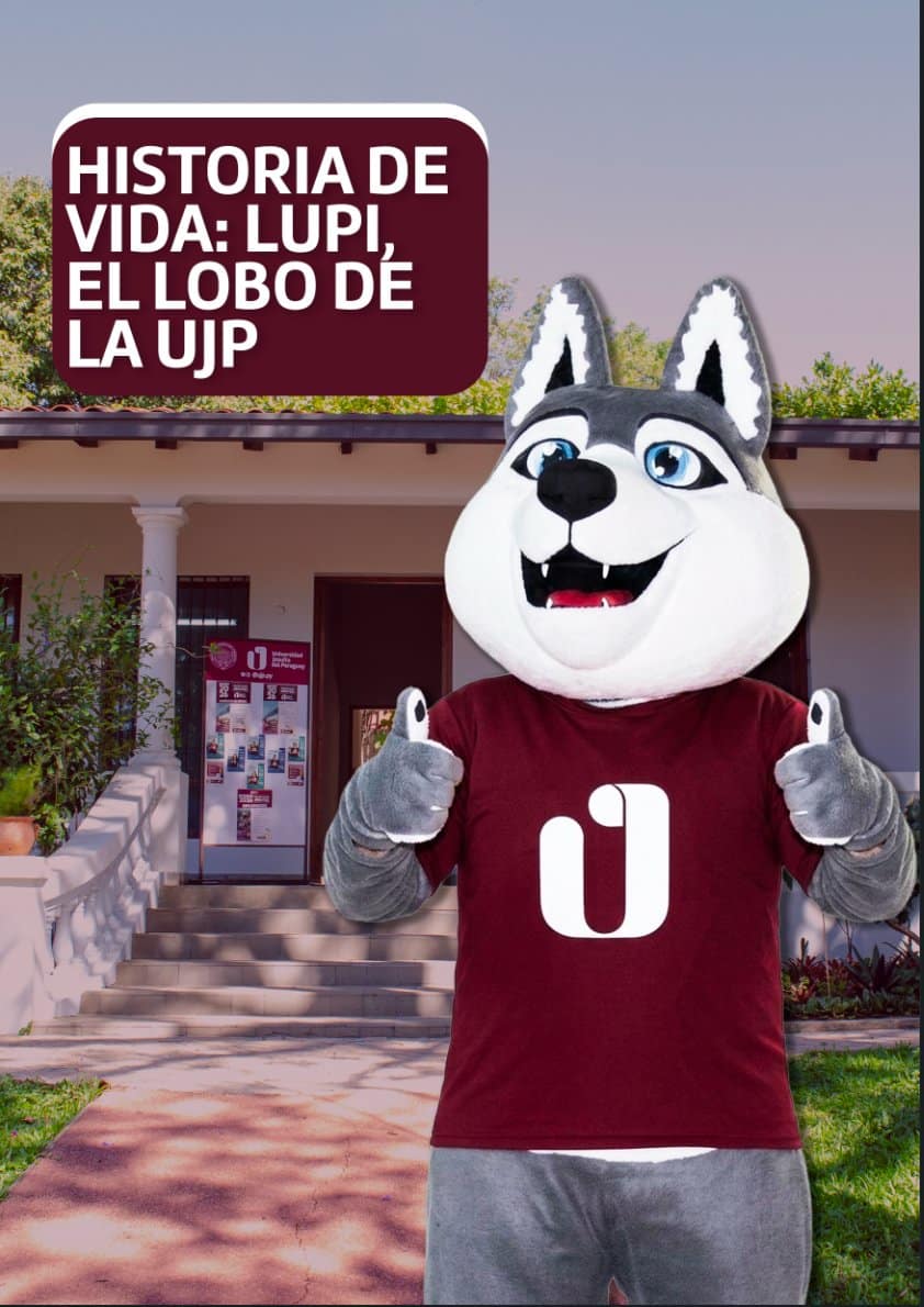 Lupi, mascota de la Universidad Jesuita del Paraguay